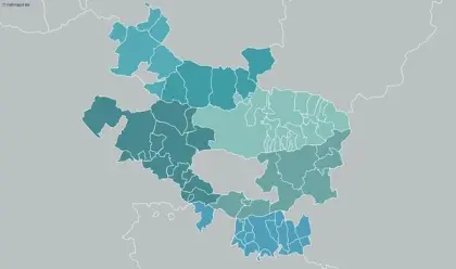 Mapa de municipios de Álava — mudo