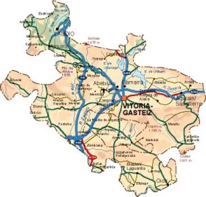 Mapa vectorial de Álava — provincia