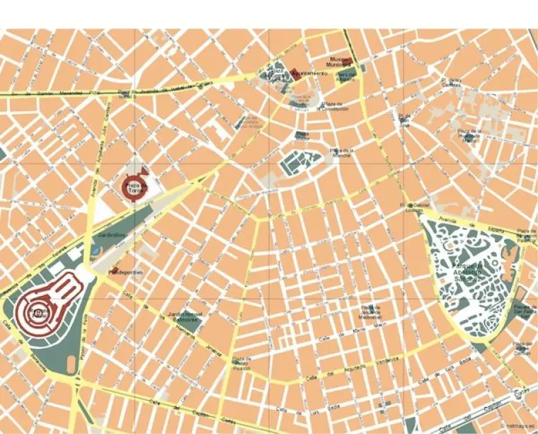 Plano vectorial de Albacete — con calles