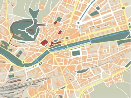 Plano vectorial de Burgos — mudo