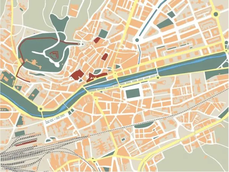 Plano vectorial de Burgos — mudo
