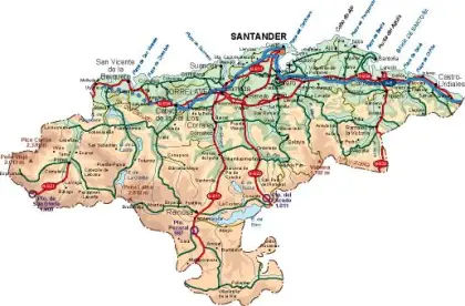 Mapa vectorial de Cantabria — provincia