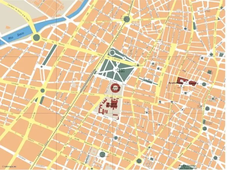 Plano vectorial de Castellón — con calles