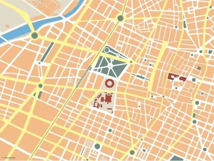 Plano vectorial de Castellón — mudo