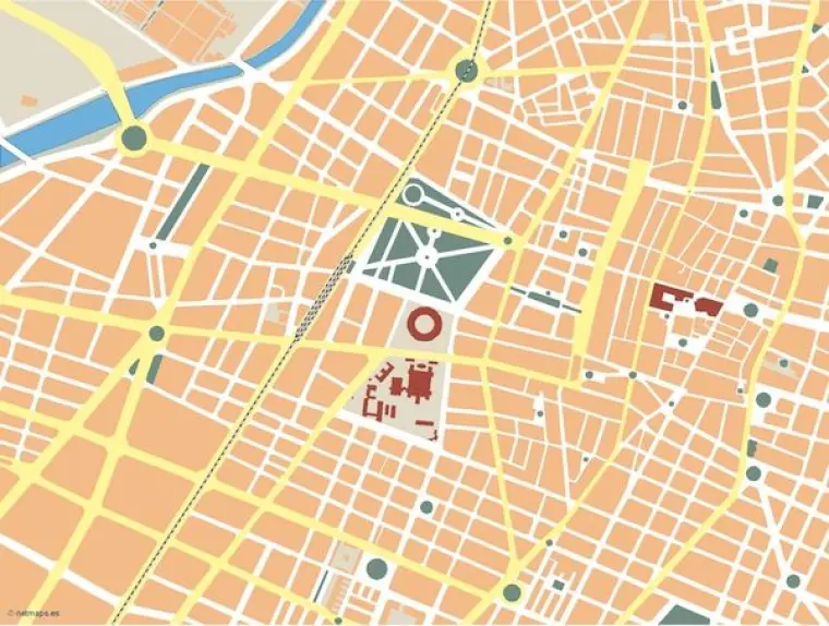 Plano vectorial de Castellón — mudo