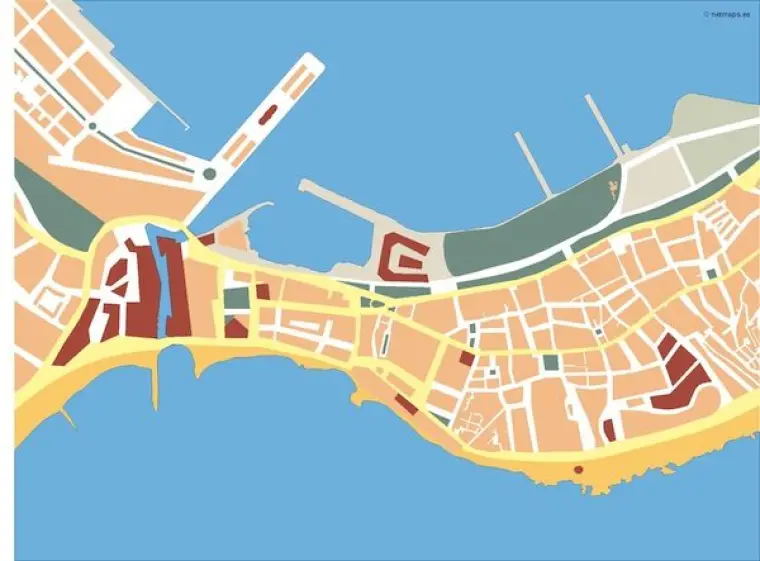 Plano vectorial de Ceuta — mudo