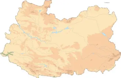 Mapa vectorial de Ciudad Real — mudo