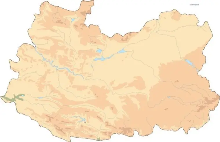 Mapa vectorial de Ciudad Real — mudo