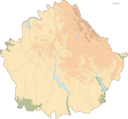 Mapa vectorial de Cuenca — mudo