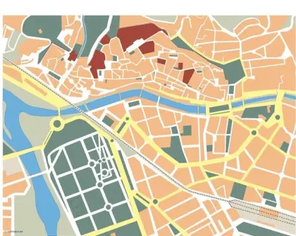 Plano vectorial de Girona — mudo