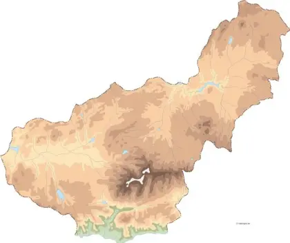 Mapa vectorial de Granada — mudo