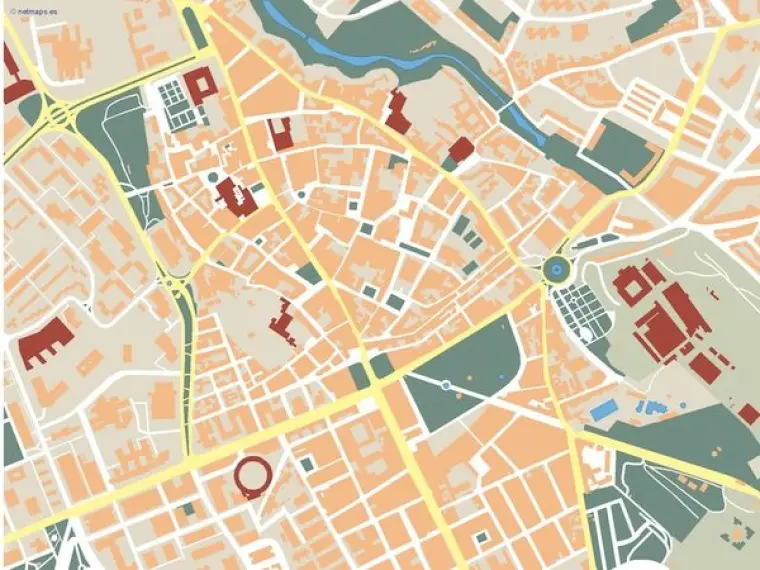 Plano vectorial de Guadalajara — mudo