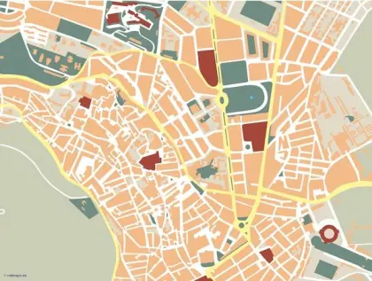 Plano vectorial de Jaén — mudo