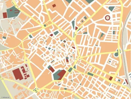Plano vectorial de Jerez de la Frontera — mudo