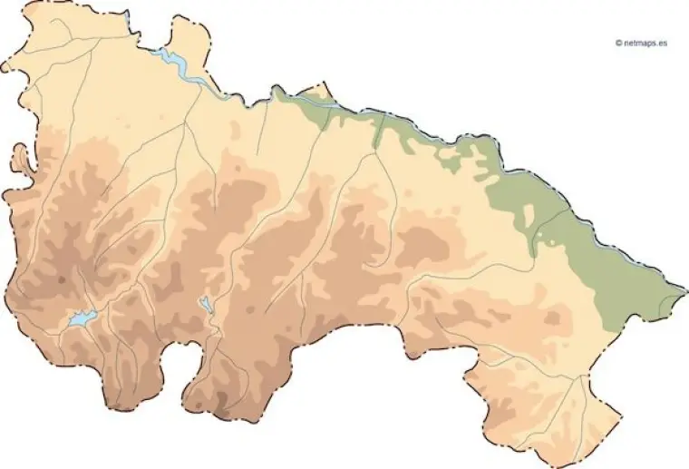 Mapa vectorial de La Rioja — mudo