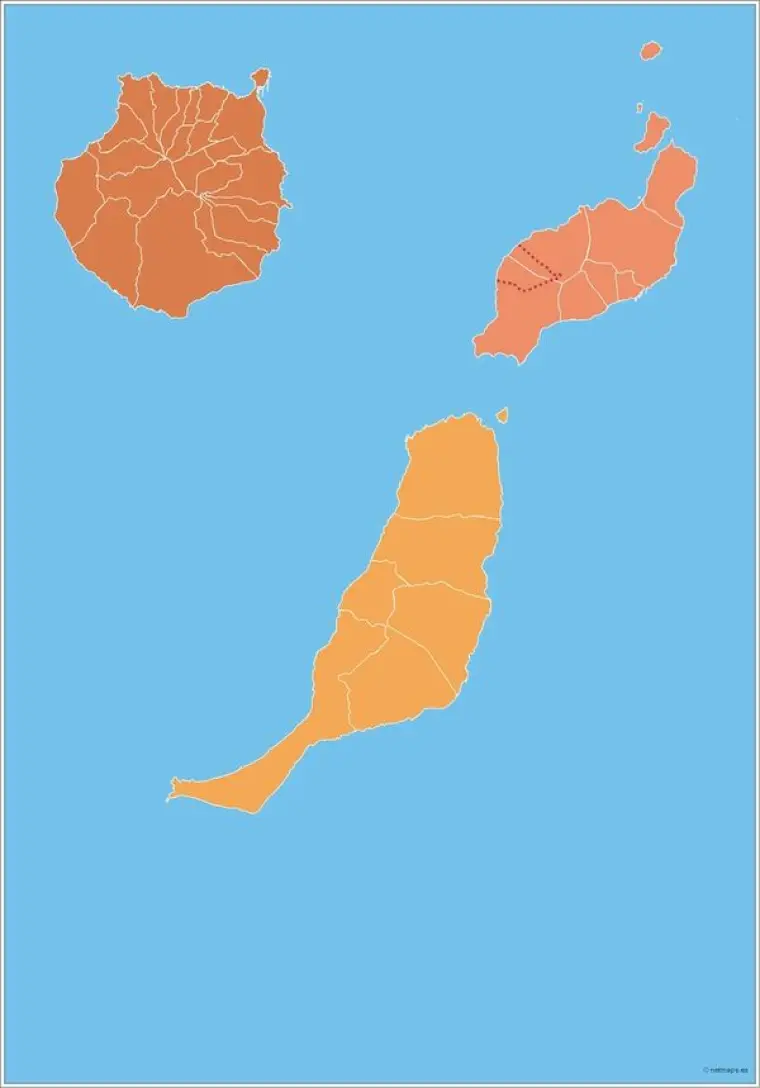 Mapa de municipios de las Palmas Gran Canariamudo — mudo