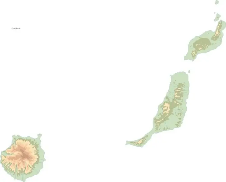 Mapa vectorial de Las Palmas — mudo