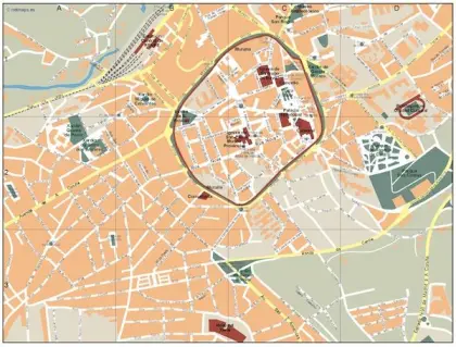Plano vectorial de Lugo — con calles
