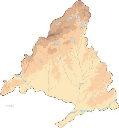 Mapa vectorial de Madrid — mudo