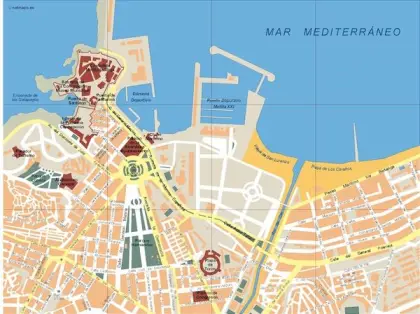 Plano vectorial de Melilla — con calles