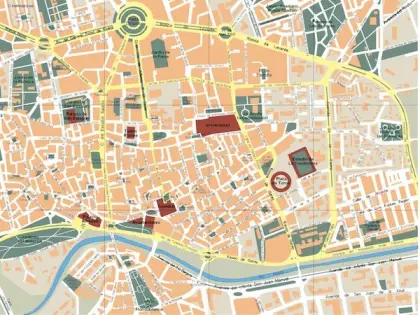 Plano vectorial de Murcia — con calles
