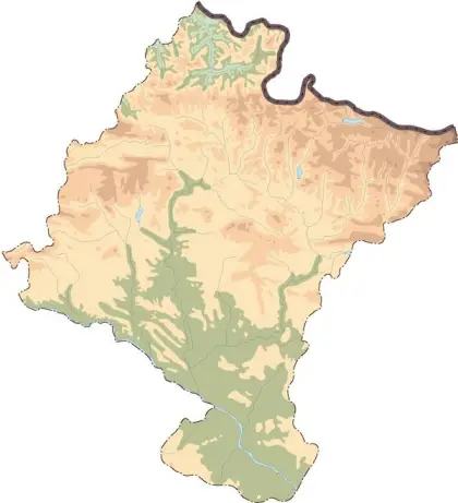 Mapa vectorial de Navarra — mudo