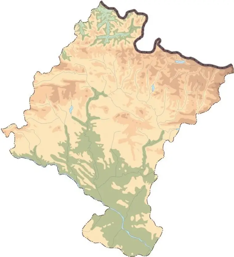 Mapa vectorial de Navarra — mudo