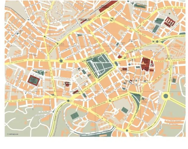 Plano vectorial de Oviedo — con calles