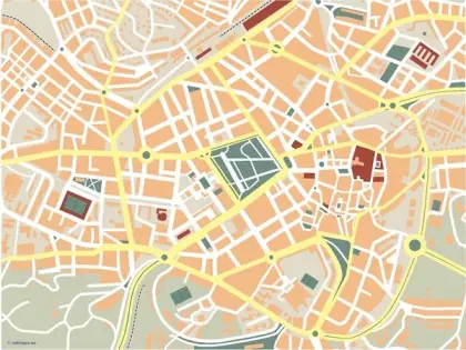 Plano vectorial de Oviedo — mudo