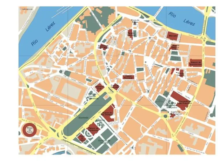 Plano vectorial de Pontevedra — con calles