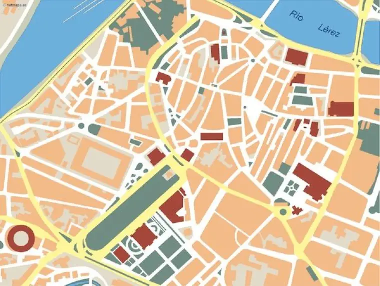 Plano vectorial de Pontevedra — mudo