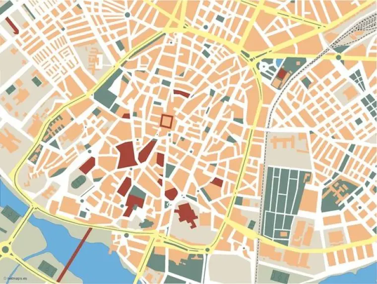 Plano vectorial de Salamanca — mudo