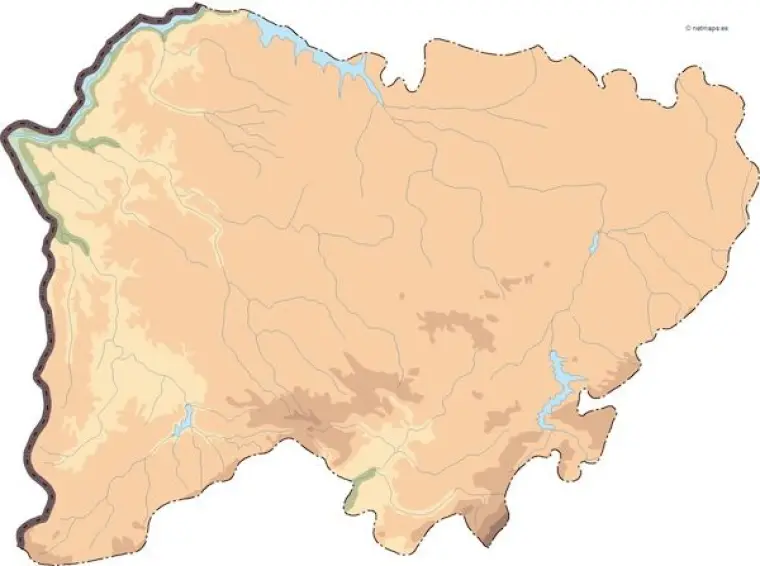 Mapa vectorial de Salamanca — mudo