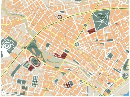 Plano vectorial de Santa Cruz de Tenerife — con calles
