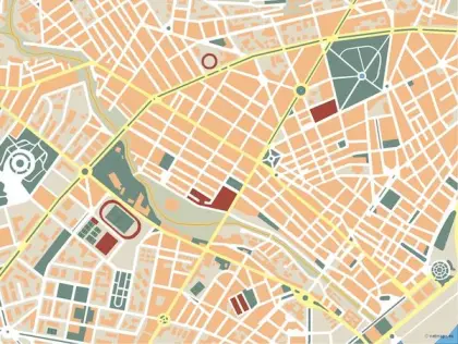 Plano vectorial de Santa Cruz de Tenerife — mudo