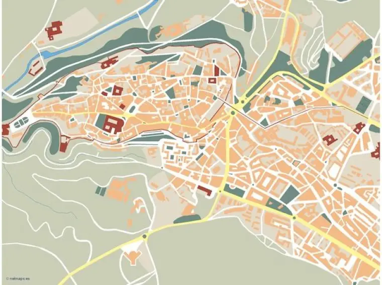 Plano vectorial de Segovia — mudo