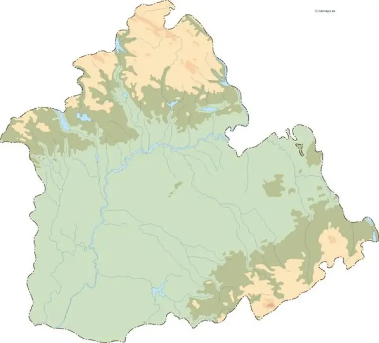 Mapa vectorial de Sevilla — mudo