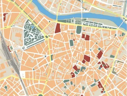 Plano vectorial de Valladolid — mudo