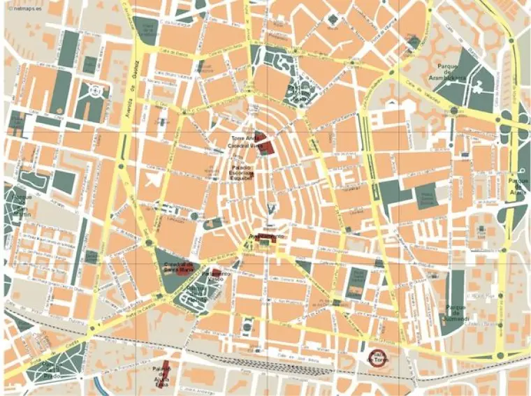 Plano vectorial de Vitoria — con calles