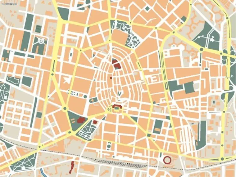 Plano vectorial de Vitoria — mudo