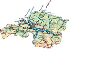 Mapa vectorial de Bizkaia — provincia