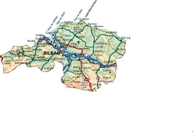 Mapa vectorial de Bizkaia — provincia