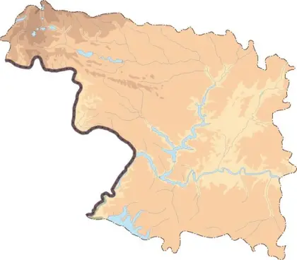 Mapa vectorial de Zamora — mudo
