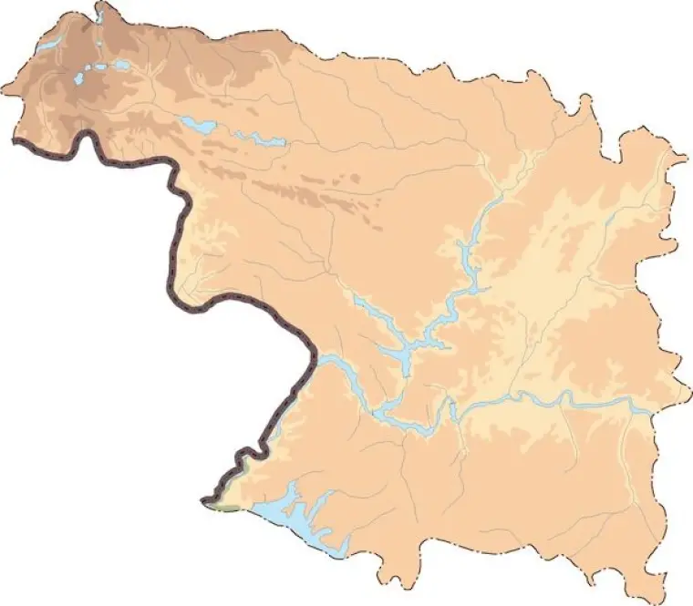 Mapa vectorial de Zamora — mudo