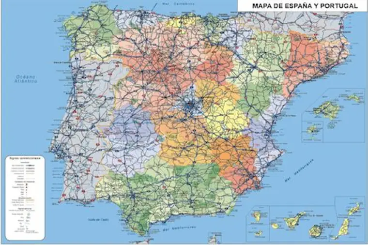 España Carreteras 60 X 40 cm