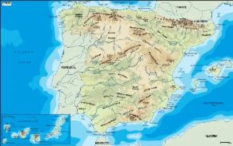 Espana Relieve Basico