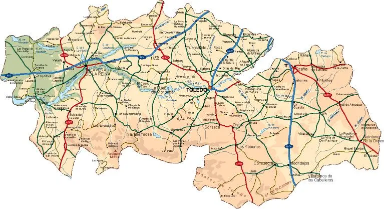 mapa provincia Toledo